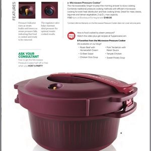 Tupperware Microwave Pressure cooker